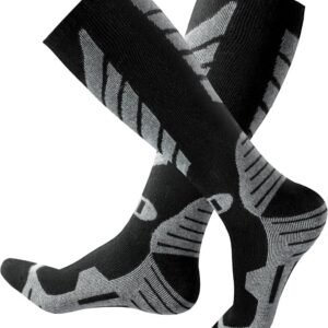 2 Paar Kniehoge Merinowol Skisokken - Winterwarm voor Skiën en Snowboarden