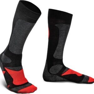 2 Paar Merino Thermosokken Ski & Snowboard - Kniehoog & Ademend voor Wintersporters