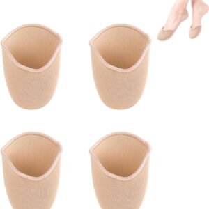 2 Paar Teenkappen voor Schoenen, Zachte Ballet Pointe Teenkussens, Bescherming voor Langwerpige Schoenen, Comfortabele Teenkappen voor Dames en Meisjes