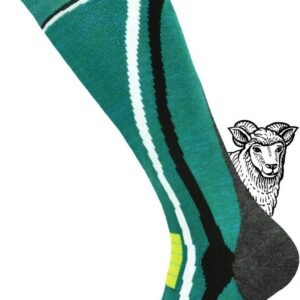 2 Paar Warme Merinowol Skisokken Dames & Heren + Thermische Bivakmuts Set