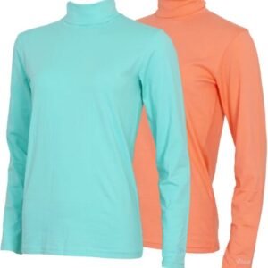 2-Pack Campri - Skipully - Wintersportpully - Dames - Aruba blue/Salmon (652) - maat M