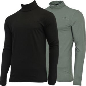 2-Pack Campri - Skipully - Wintersportpully - Heren - Black/Jungle green (549) - maat XL