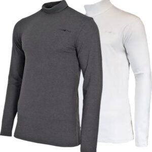 2-Pack Campri - Skipully - Wintersportpully - Heren - Charcoal-marl/White (1398) - maat L