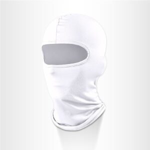 2-pack Balaclava gezichtsmasker motorfiets fiets hoofddoek wandelen skateboard hoofd sokken, zonbescherming voor mannen en vrouwen, wit