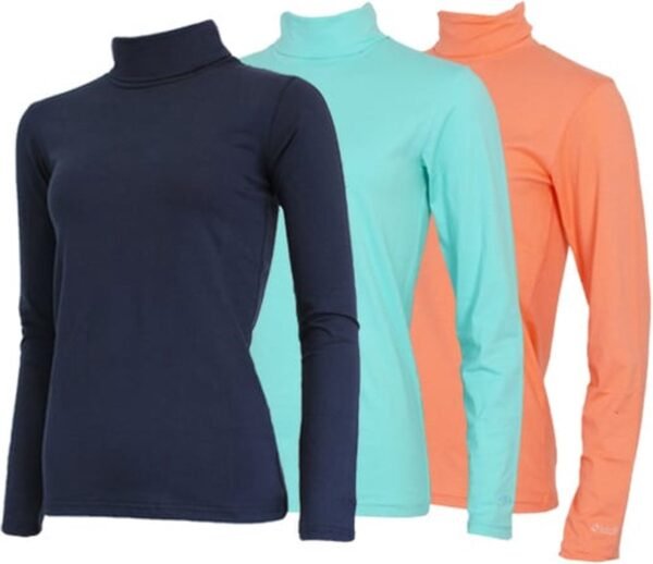 3-Pack Campri Skipully - Wintersportpully - Dames - Navy/Aruba blue/Salmon (657) - maat XL