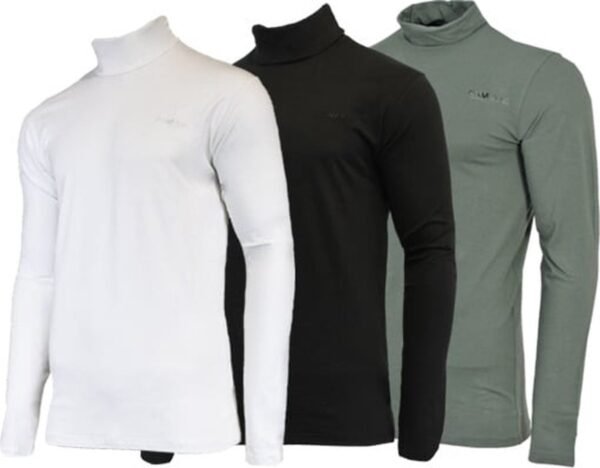 3-Pack Campri Skipully - Wintersportpully - Heren - Black/White/Jungle green (642) - maat 3XL