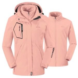 3-in-1 Dames Ski-Jack - Waterdicht, Winddicht en Warm met Afneembare Capuchon