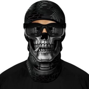 3D balaclava voor buitensporten met skullprint