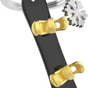 3D snowboard sleutelhanger - Winter sport accessoire - Sleutelorganisatie - Gedetailleerd miniatuurontwerp - 8.5 x 8.1 x 4.2 cm