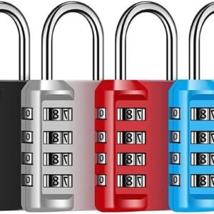 4 Digit Combinatielock Resetbaar Waterdicht Hangslot voor Buiten, Geschikt voor School, Gym, Deur en Tuinpoort, Veiligheid voor Koffer en Gereedschapskist
