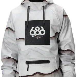 686 Waterproof Hoody Softshelljack Grijs S Man