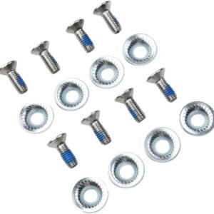 8Pcs Snowboard Fixed Screws Binding Washer M6 Screw 20mmX16mm For Safe Lock Ski Fastening Plates Skis Non-slip Ski Accessories
