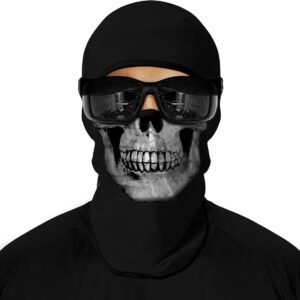 Ademende Skull Bivakmuts 3D | Thermo Onderhelm voor Skiën, Motor, Fietsen & Outdoor | UPF 40+