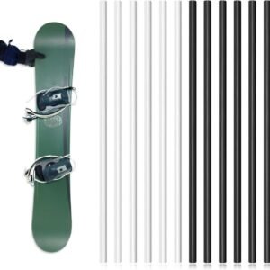 Allecta - Snowboard reparatieset met Ptex-kaarsen - 12-delige set voor ski- en snowboardreparatie - zwarte en witte Ptex-reparatiestokken - basisreparatie voor het beschermen van ski's en snowboards