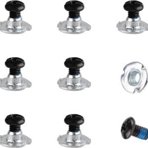 Allecto Plus - 16 stuks Snowboard Bindende Schroevenset M4x75mm - Metaal - Ski Accessoires - Sneeuwboardbindingen Bevestigings/Montageschroeven