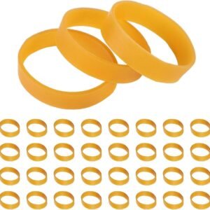 Allecto Plus - Ski en Snowboard Rembevestigingsset 32 stuks Gele Remrubber voor Wintersport Buiten