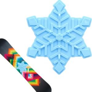 Allecto Plus - Sneeuwvlok Snowboard Stomp Pad in 3D Blauw met Stok Lijm voor Snowboarders