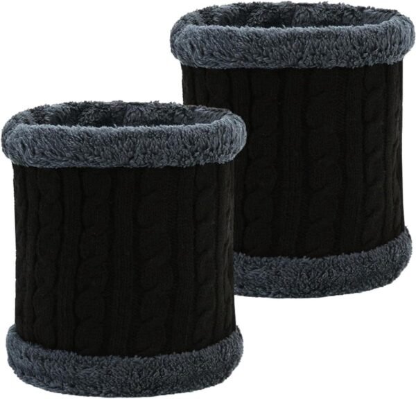 Allecto Plus - Winter thermofleece buisvormige sjaal voor heren en dames - Winddicht - Skiën - Fietsen - Motorrijden - Wandelen - Hardlopen - Warm en comfortabel - Multifunctioneel