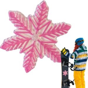 Antislip Stomp Pad - Sneeuwvlok Mat - Snowboarden Grip - 3D Verhoogd Ontwerp - 10 cm Breed - Roze