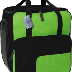 BRUBAKER Skischoen tas - Snowboardschoen tas - Rugzak - Helmtas - Wintersport tas met apart schoenenvak - 43 L - Groen - zwart