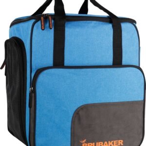 BRUBAKER Super Performance Skischoen tas - Snowboardschoen tas - Rugzak - Helmtas - Wintersport tas met apart schoenenvak - 43 L - Blauw gemêleerd Zwart