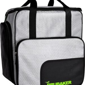 BRUBAKER SuperTec Skischoen tas - Snowboardschoen tas - Rugzak - Helmtas - Wintersport tas met apart schoenenvak - 43 L - Zilver Groen