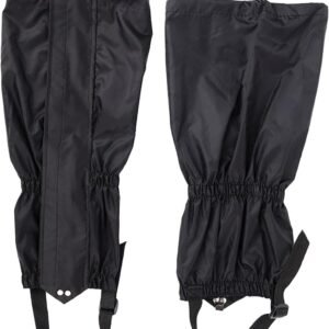 Beenbeschermers Mannen - Slobkousen Outdoor - Bescherming Wandelen - Waterdicht Gladde Rits - Hoogte 40cm - Zwart