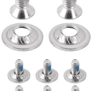 Binding Schroeven Set - Bevestigingsmateriaal Ski - Snowboard Onderhoud - Universele Montage - 8 Stuks - Zilver Blauw