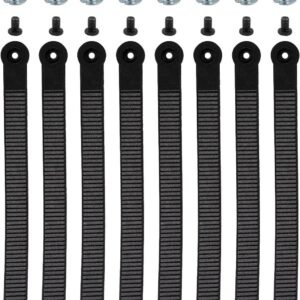 Bindings voor Snowboard - Riemen - 8 stuks - Ladderriem - Geschikt voor Bindingen - Zwart - Sterke Grip - Verstelbare Banden - Snowboardaccessoires - Duurzaam - Snowboarduitrusting met Bindings