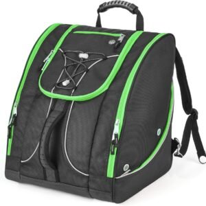 Boot Bag Rugzak - Ski Laarstas - Outdoor Avontuur - Geïntegreerde Opbergvakken - 58.5 Liter - Zwart Neon