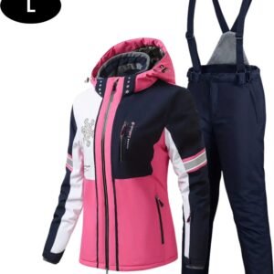 Bovista Ski Suit - Skipak - SkiBroek - Wintersport - Skijas - Dames - 2-Delig - Roze - Maat L