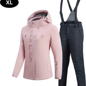 Bovista Ski Suit - Skipak - SkiBroek - Wintersport - Skijas - Dames - 2-Delig - Roze - Maat XL