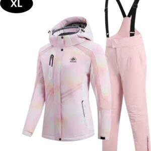 Bovista Ski Suit - Skipak - SkiBroek - Wintersport - Skijas - Dames - 2-Delig - Roze - Maat XL