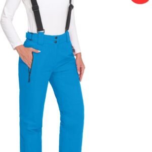 Bovista Skibroek - Skipak - Snowboard Broek - Winterbroek - Sneeuwbroek - Dames - Wintersport - Bretels - Blauw - Maat S