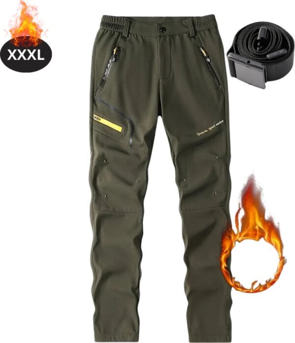 Bovista Skibroek - Skipak - Snowboard Broek - Winterbroek - Sneeuwbroek - Heren - Wintersport - Leger Groen - Maat XXXL