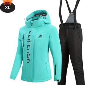 Bovista Skipak - SkiBroek - Skijas - Ski Suit - Wintersport - Dames - 2-Delig - Groen - Maat XL