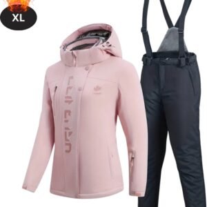 Bovista Skipak - SkiBroek - Skijas - Ski Suit - Wintersport - Dames - 2-Delig - Roze - Maat XL