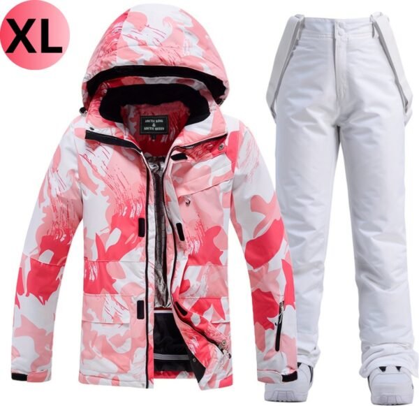 Bovista Skipak - SkiBroek - Skijas - Ski Suit - Wintersport - Dames - 2-Delig - Wit - Maat XL