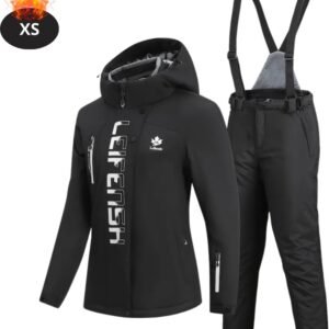 Bovista Skipak - SkiBroek - Skijas - Ski Suit - Wintersport - Dames - 2-Delig - Zwart - Maat XS