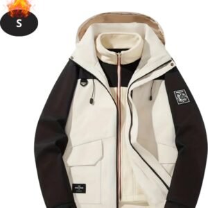 Bovista Skipak - SkiBroek - Skijas - Ski Suit - Wintersport - Dames - Winter - Warm Fleece - Wit & Zwart - Maat S