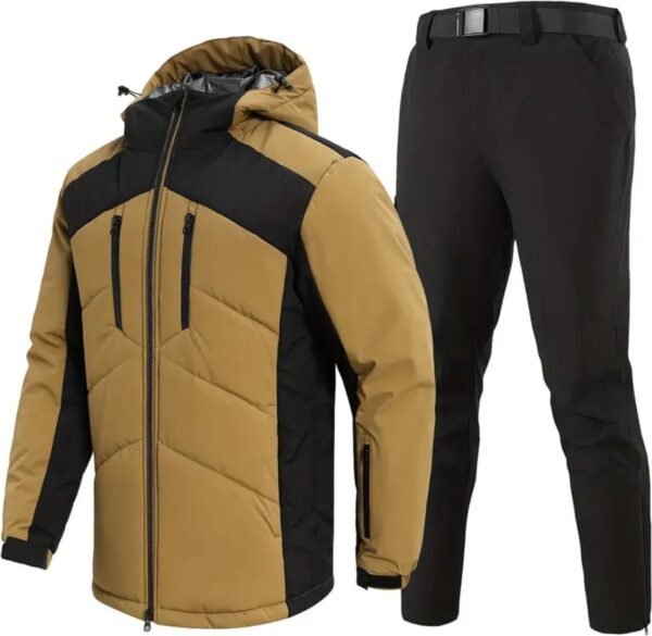 Bovista Skipak - SkiBroek - Skijas - Ski Suit - Wintersport - Heren - 2-Delig - Beige - Warm - Maat S