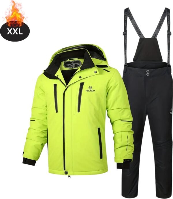 Bovista Skipak - SkiBroek - Skijas - Ski Suit - Wintersport - Heren - 2-Delig - Groen - Maat XXL