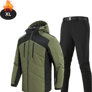 Bovista Skipak - SkiBroek - Skijas - Ski Suit - Wintersport - Heren - 2-Delig - Legergroen - Maat XL