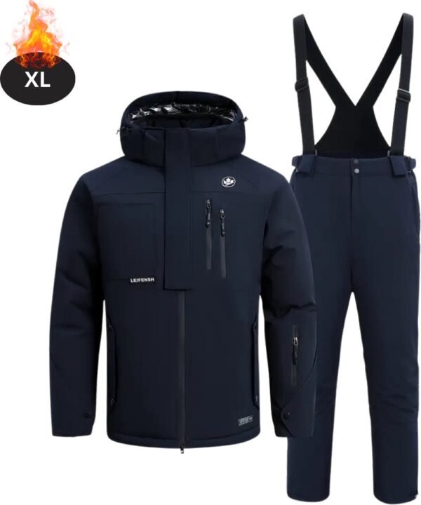 Bovista Skipak - SkiBroek - Skijas - Ski Suit - Wintersport - Heren - 2-Delig - Marineblauw - Maat XL