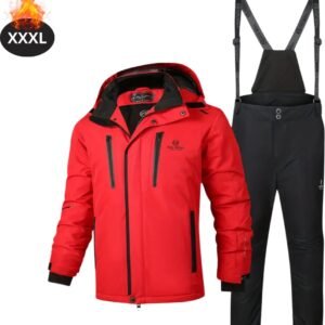 Bovista Skipak - SkiBroek - Skijas - Ski Suit - Wintersport - Heren - 2-Delig - Rood - Maat XXXL