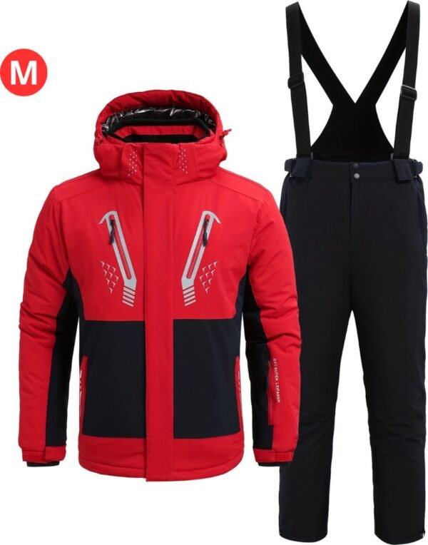 Bovista Skipak - SkiBroek - Skijas - Ski Suit - Wintersport - Heren - 2-Delig - Rood - Winter - Maat M
