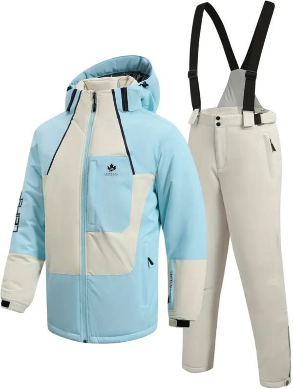 Bovista Skipak - SkiBroek - Skijas - Ski Suit - Wintersport - Heren - 2-Delig - Wit - Maat XXL