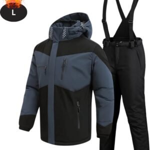 Bovista Skipak - SkiBroek - Skijas - Ski Suit - Wintersport - Heren - 2-Delig - Zwart - Maat L