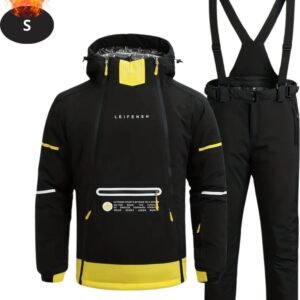 Bovista Skipak - SkiBroek - Skijas - Ski Suit - Wintersport - Heren - 2-Delig - Zwart - Maat S