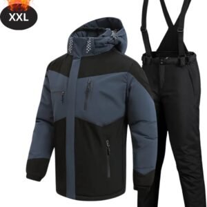 Bovista Skipak - SkiBroek - Skijas - Ski Suit - Wintersport - Heren - 2-Delig - Zwart - Maat XXL